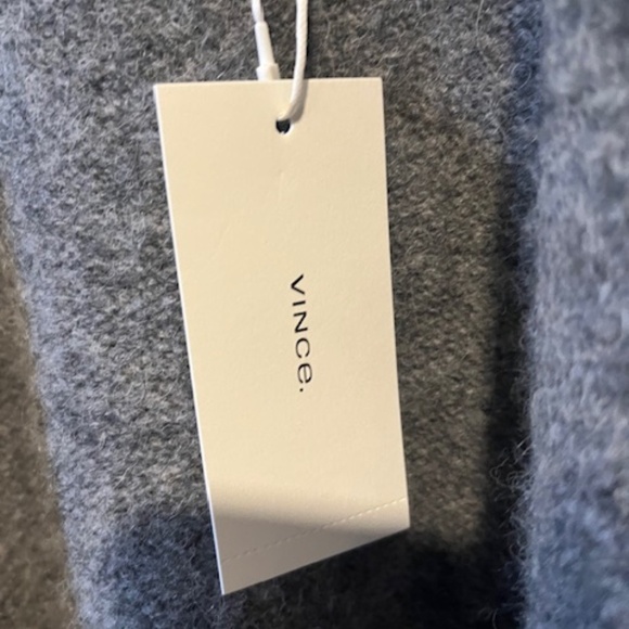 Vince cardigan coat in medium heather grey - Picture 8 of 12